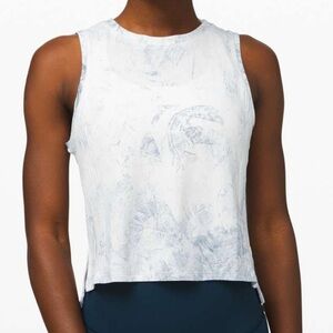 Lululemon Train to Be Tank White/Luna size 10